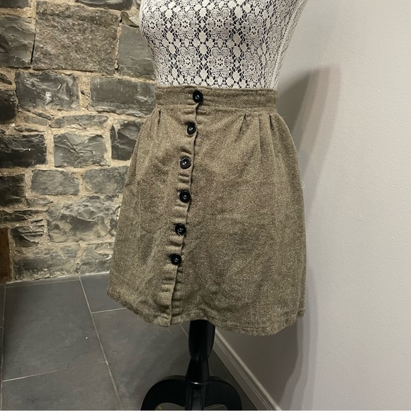 Vintage Dark Academia Midi Skirt - Picture 1 of 5